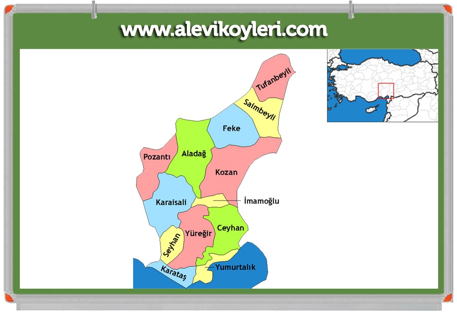 Alevi Köyleri Haritası (İllere göre) 35