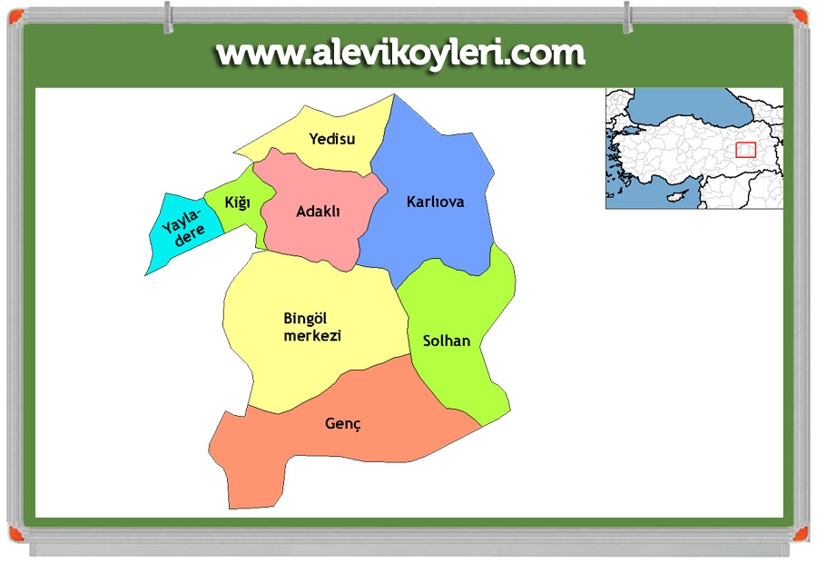 Alevi Köyleri Haritası (İllere göre) 40