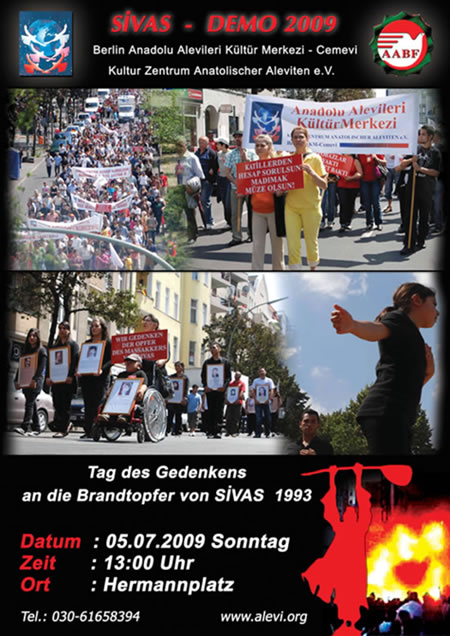 Berlin'de 33 can için yürüyüş