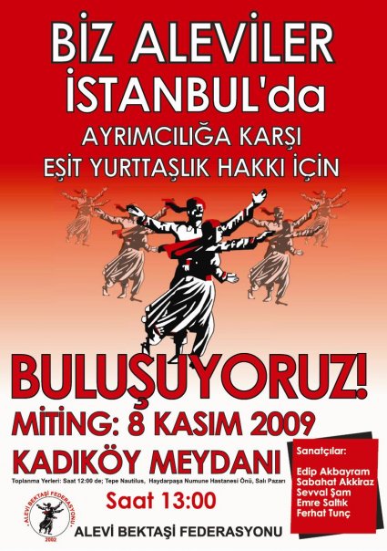 Alevi örgütleri mitinge hazırlanıyor