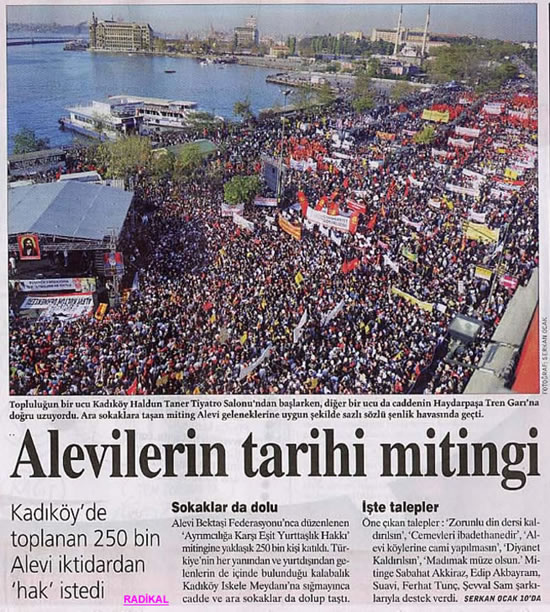 Gazeteler Büyük Alevi Mitingini nasıl gördü?