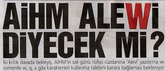 AİHM Alewi diyecek mi?