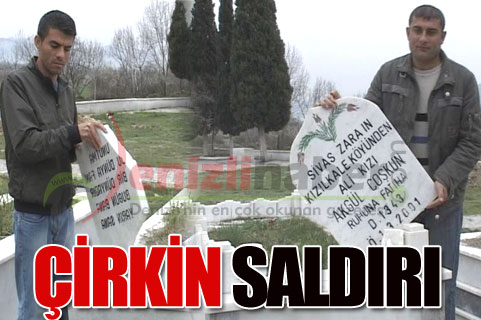 Alevi vatandaşların mezarlarına çirkin saldırı