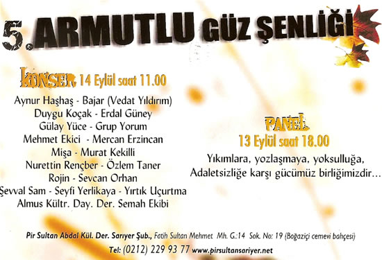 Armutlu'da sonbahar festivalle başlıyor