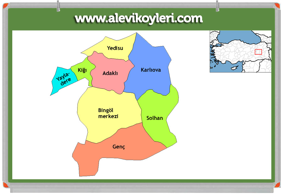 Bingöl Adaklı Alevi Köyleri