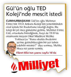 Mescit talebini doğruladı