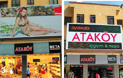 Turistik ilçede mayo sansürü