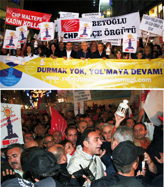 CHP'nin protestosuna da müdahale
