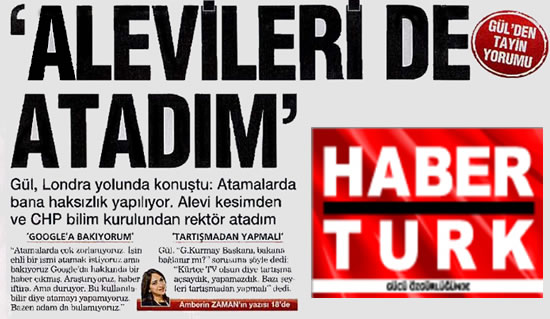 Gül: Haksızlık edilmesin, Alevi rektör de CHP'li rektör de atadım