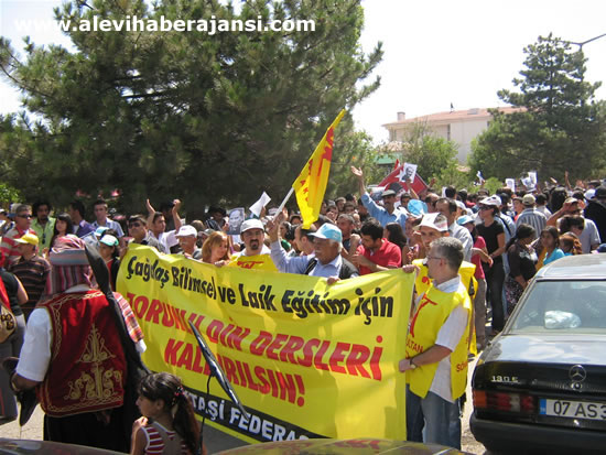 Hacıbektaş'ta protestolu açılış