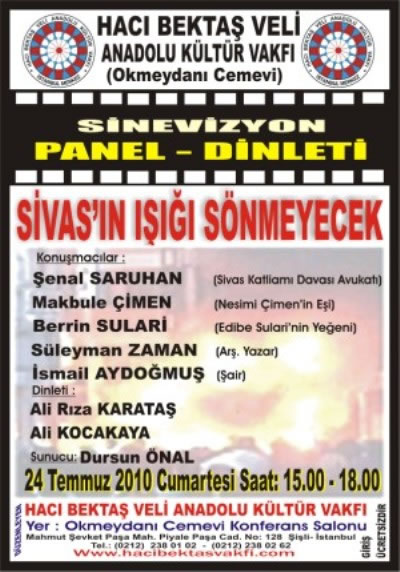 PANEL: Sivas'ın Işığı Sönmeyecek