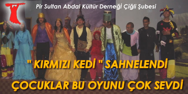 Kırmızı Kedi Sahnelendi, Çocuklar Bu Oyunu Çok Sevdi