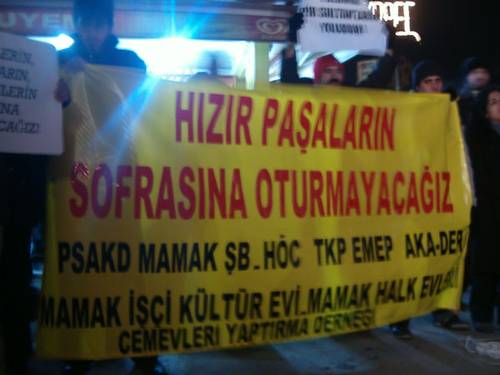 Hızır paşaların sofrasında oturmayacağız!