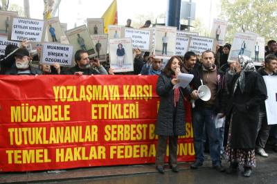 Temel Haklar Federasyonu tutuklanan üyeleri için Beşiktaş'daydı