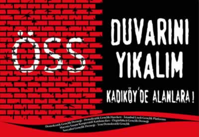 İstanbul'da 'ÖSS duvarını yıkalım' mitingi