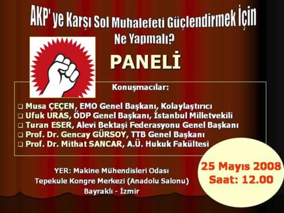 PANEL: AKP'ye Karşı Sol Muhalefeti Güçlendirmek İçin...