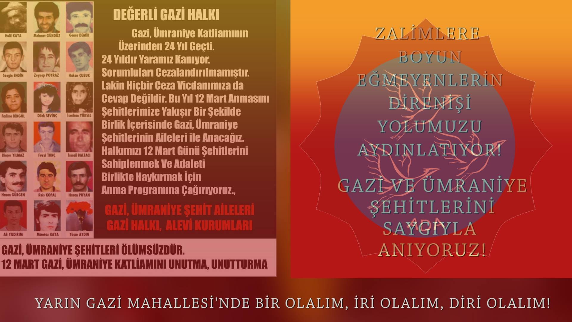 2019 Gazi ve Ümraniye Şehitlerini Anma Programı: