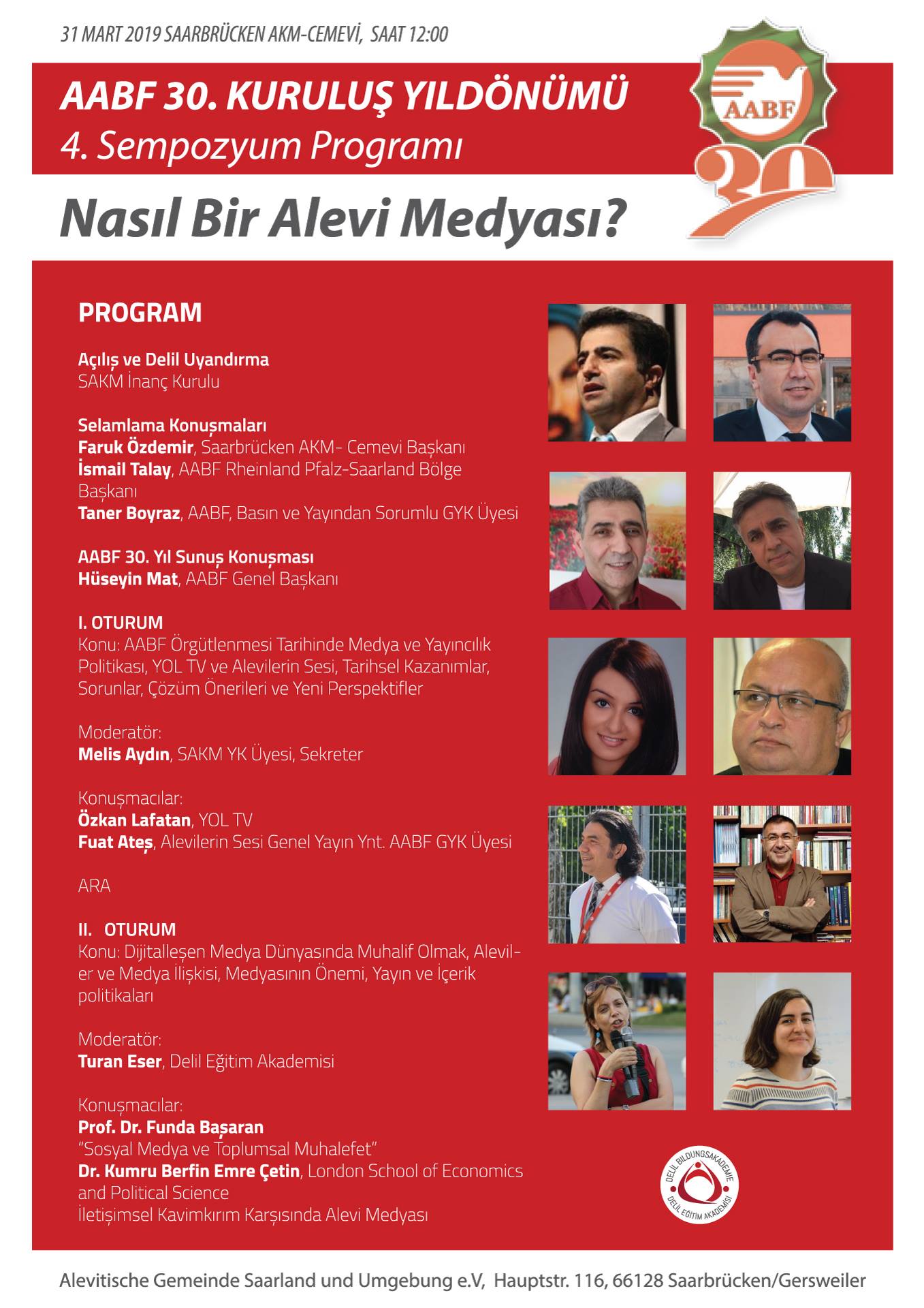 AABF 30. KURULUŞ YILDÖNÜMÜ, 4. ALEVİLER VE MEDYA SEMPOZYOMU