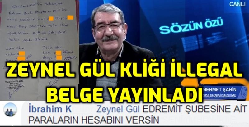 Zeynel Gül kliği İllegal belge yayınladı