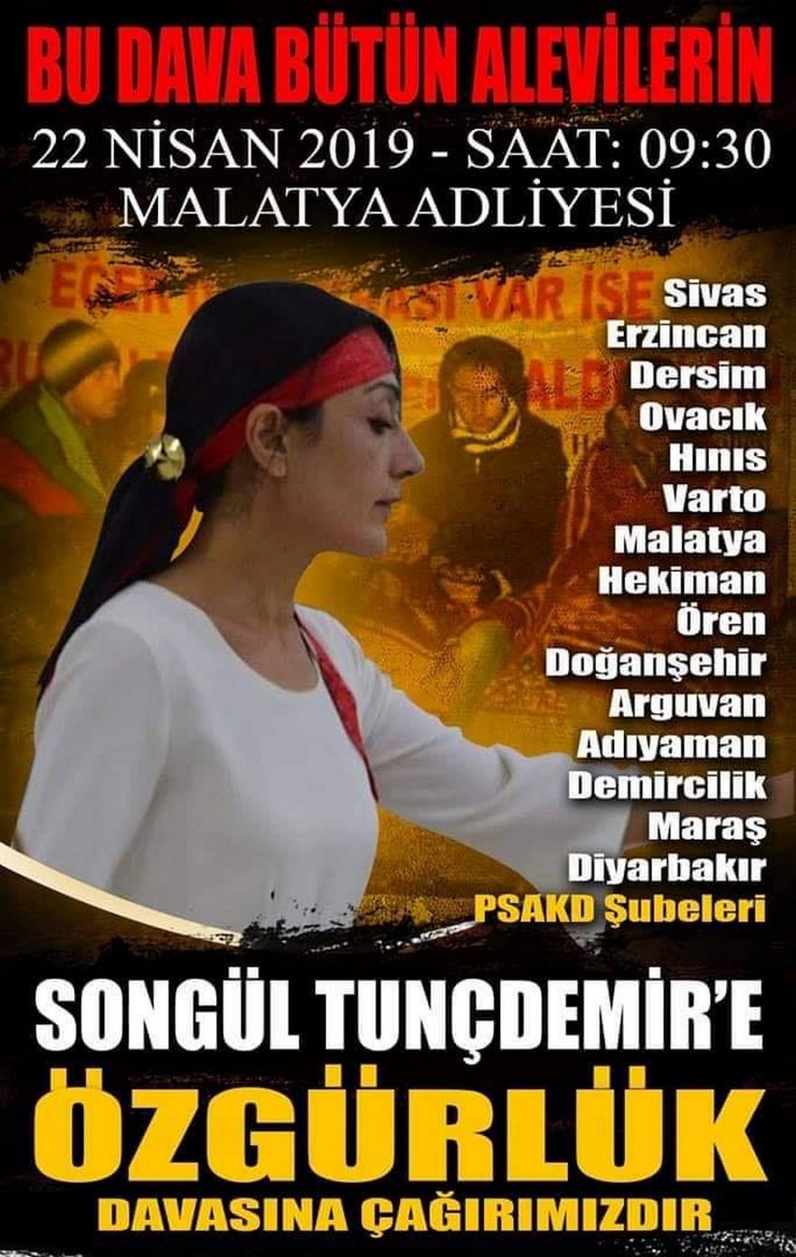 Songül Tunçdemir için 22 Nisan'da Malatya'dayız!