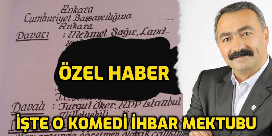 İşte Turgut Öker'i yargılatan ve Avrupadaki tüm Alevi Kültür Merkezlerini hedef gösteren o ihbar mektubu