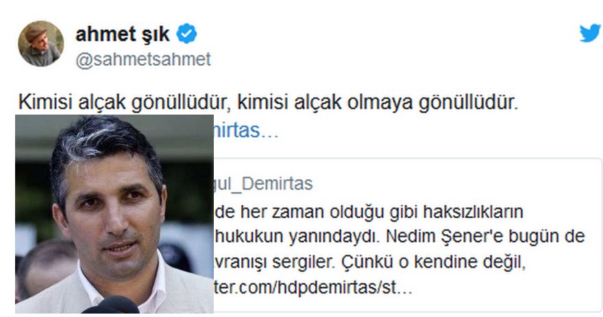 Ahmet Şık ile Nedim Şener arasında ‘Alçaklık’ atışması