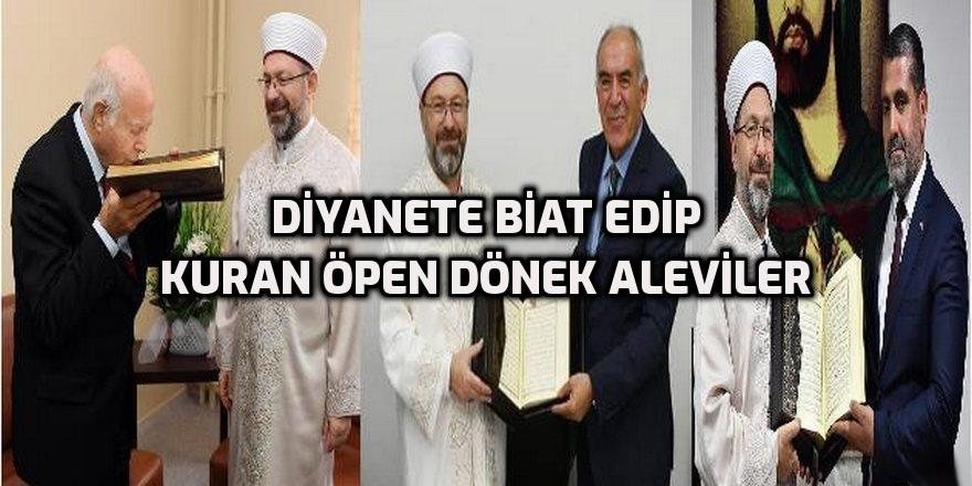 Fetvacı Diyanete biat edip, Kuran öpen dönek Aleviler!