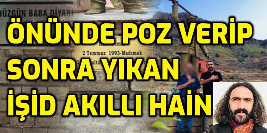 İŞTE Hasret Gültekin anıtı önünde poz verip sonra yıkan Hınzır paşa: Sinan Kırmızıçiçek!