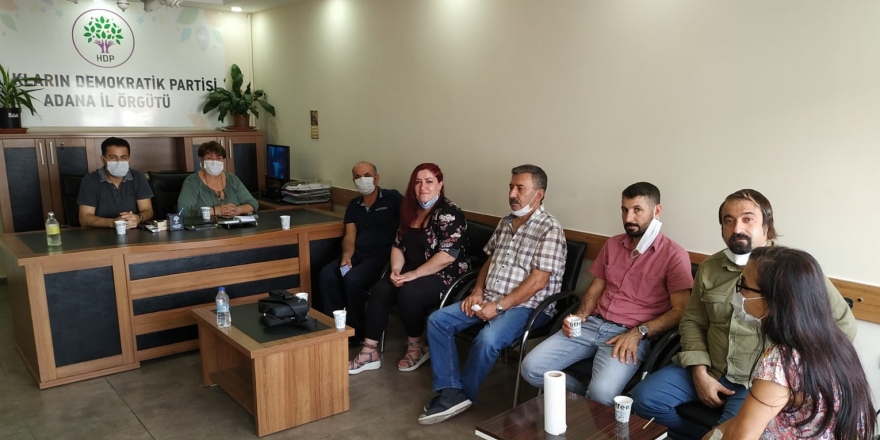 DAD Adana Şubesi’nden HDP’ye destek ziyareti