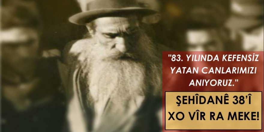 Seyit Rıza ve arkadaşları, 15 Kasım’da DAD Ankara Şube’de anılacak