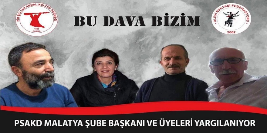 Malatya PSAKD Şube Başkanı Ulutaş ve üyelerin duruşması 25 Şubat’ta