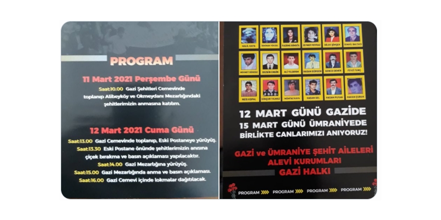 Gazi Katliamı’nda yaşamını yitiren Aleviler bugün mezarları başında anılacaklar