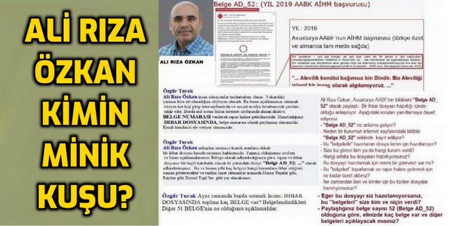 Ali Rıza Özkan kimler için AABF'yi fişliyor?