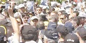 Hacıbektaş'ta protesto