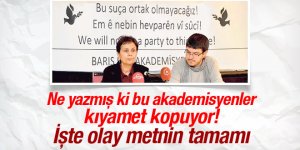 Akademisyenlerin Bildirisinin Tam Metni