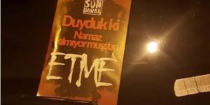 Alevilerin araçlarına "Namaz kılmıyormuşsun etme" broşürü