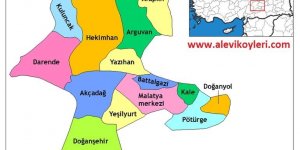 Malatya Alevi Köyleri Haritası