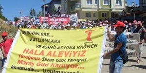 Sivas'ta on bin kişi katliamı lanetlemek için yürüdü