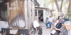 Dikmen Barınma Bürosu yakıldı