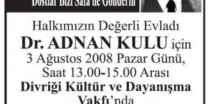 Dr. Adnan KULU 'nun Can Yemeği