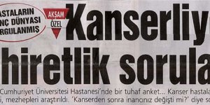 Kanser hastalarına 'dini' ankete soruşturma