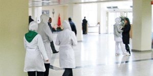 Hastanede ve lisede türbanlı görüntüler