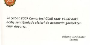 Boğaziçi Alevi Kültür Derneği Açılış Şenliği