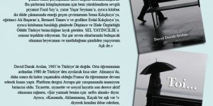 Durak Arslan'dan şiir kitabı : Sen... / Toi...