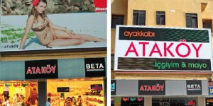 Turistik ilçede mayo sansürü