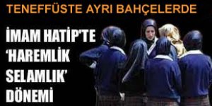 Lisede kız ve erkekler teneffüste ayrı bahçelerde!