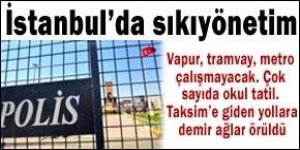 İstanbul'da sıkıyönetim