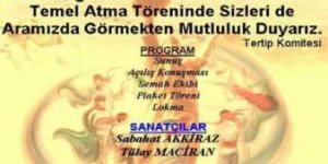 PSAKD Kadıköy Cem Evi Temel Atma Töreni