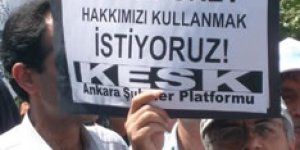 KESK, AKP'ye yürüdü: Haklarımız için mücadele ediyoruz