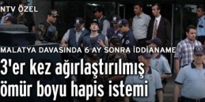 Malatya davasında 3er kez müebbet istemi